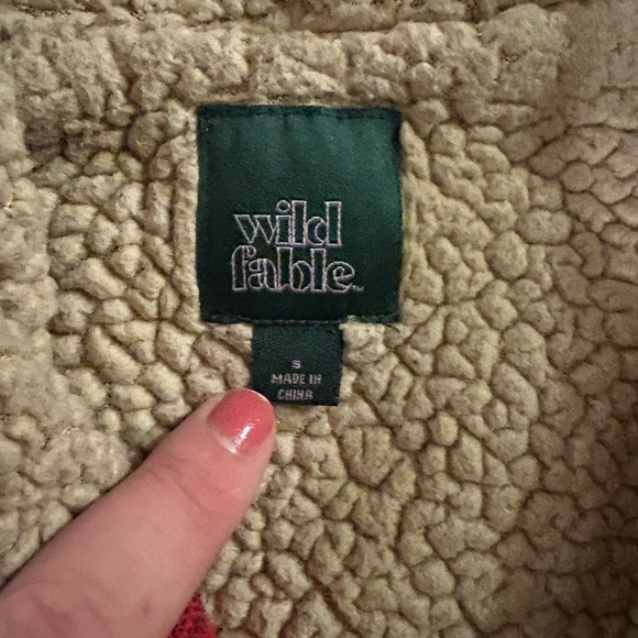 Wild Fable Small Red Plaid Coat - Picture 3 of 5